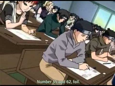 Naruto Chunin Exam Written Test YouTube