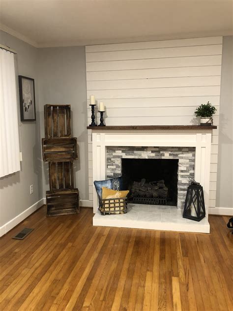 Shiplap And Brick Fireplace Fireplace Guide By Linda