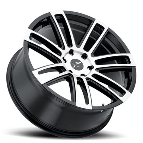 22" Black With Diamond Cut Face Ghost 441 Wheel by Ultra Wheel 441 ...