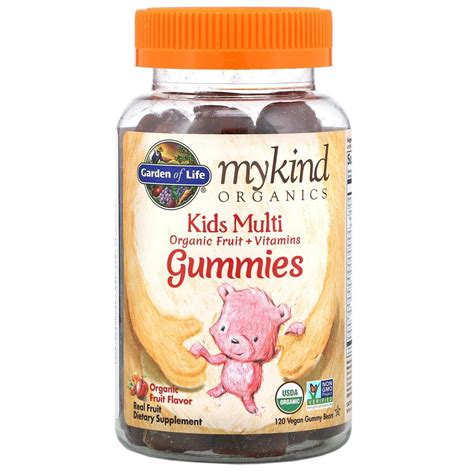 Мультивитамины для Детей, Фруктовый Вкус, Kids Multi, MyKind Organics ...