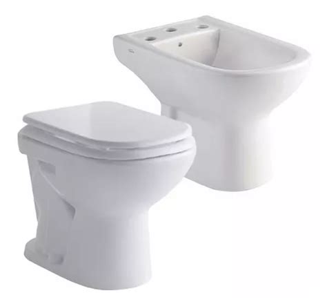 Juego Sanitarios Ferrum Bari Inodoro Corto Tapa Bidet Cs60