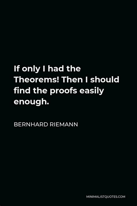 Bernhard Riemann Quotes | Minimalist Quotes