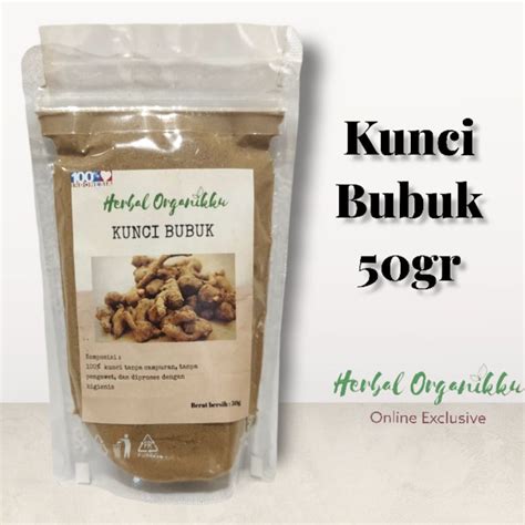 Jual Kunci Bubuk Murni Temu Kunci Bubuk Fingerroot Powder 50 Gram