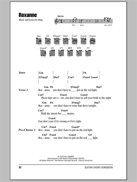 Roxanne | Sheet Music Direct