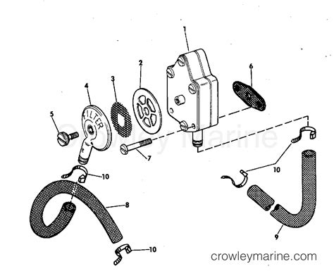 FUEL PUMP 1974 Johnson Outboards 50 50ESL74M Crowley Marine