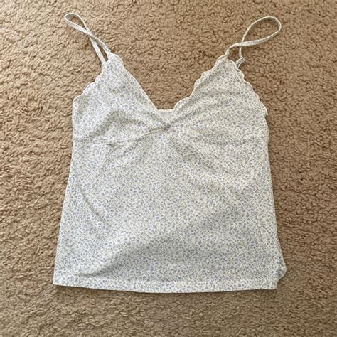 brandy melville tiffany floral tank top depop