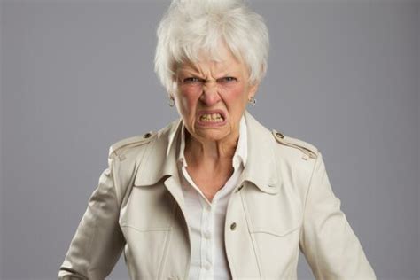 Angry Old Lady Stock Photos, Images and Backgrounds for Free Download