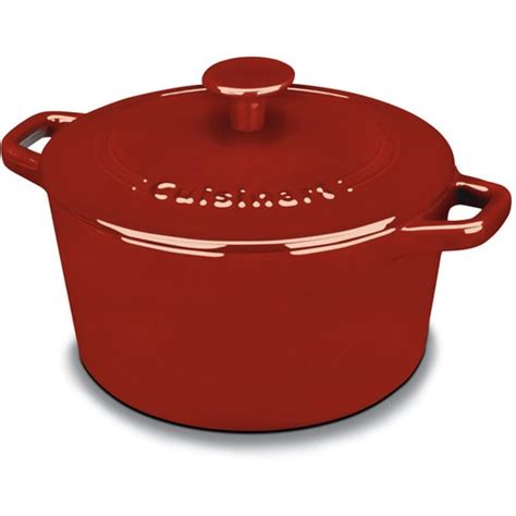 Cuisinart Chef S Classic 3 Quart Cast Iron Dutch Oven With Lid At