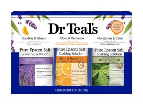 Dr Teal S Epsom Salt Soaking Solution Gift Set Pcs Kroger