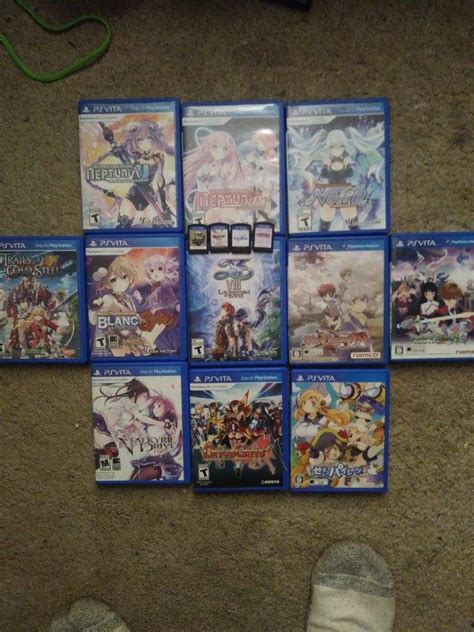 My ps vita collection :) all anime/jrpg games | Anime Amino