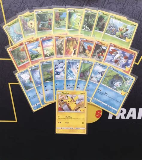 POKEMON CARDS MCDONALDS 25th Anniversary 2021 Complete Non Holo Set