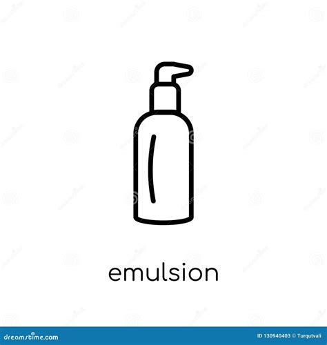 Emulsion Icon Trendy Modern Flat Linear Vector Emulsion Icon On Stock