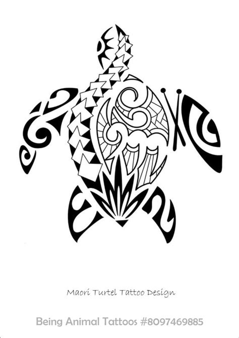 maori turtle tattoo design by being animal tattoos | Turtle tattoo, Turtle tattoo designs ...