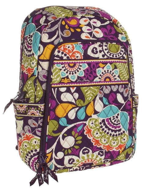 Vera Bradley Laptop Backpack In Plum Crazy Vera Bradley Laptop