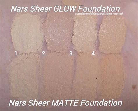 Nars Sheer Glow Foundation Review And Swatches Of Shades