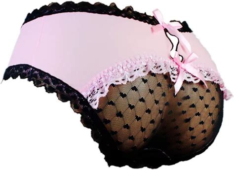 Aishani Sissy Pouch Panties Herren Hipster Panty Spitze Bikini Slip