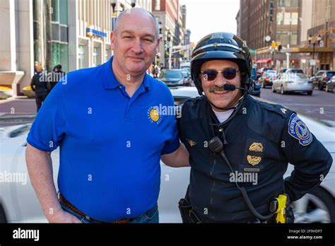 Indianapolis Pd Motor Sergeant Jerald Jerry Mahshie Poses With