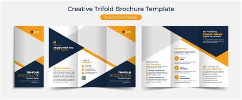 Creative Corporate Business Trifold Brochure Template Design Abstract