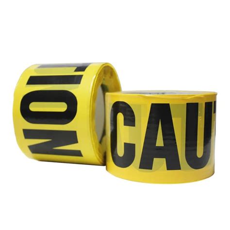 Colored Print Safety Danger Caution Signal Plastic Barrier Warning Tape