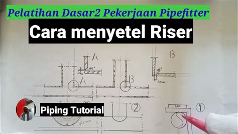 Pelatihan Dasar2 Pekerjaan PipeFitter Cara Menyetel Riser Piping