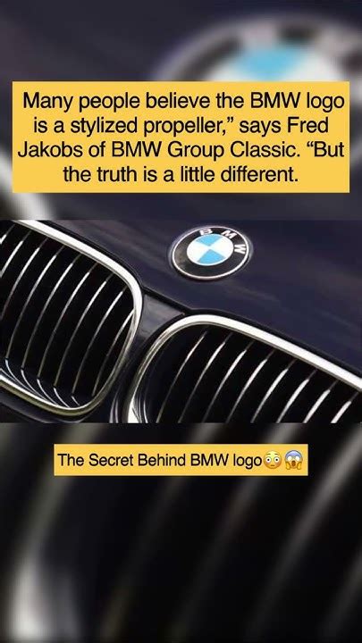 Bmw Logo Explained Unheard Story Of Bmw Logo😱😳 Shortsfeed