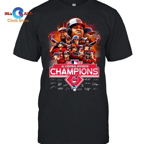 New Cleveland Guardians Al Central Division Champions 2022 T Shirt Macall Cloth Store