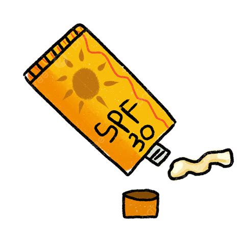 Spf Clipart Transparent Png Hd Yellow Sunscreen Spf Tube Sunscreen