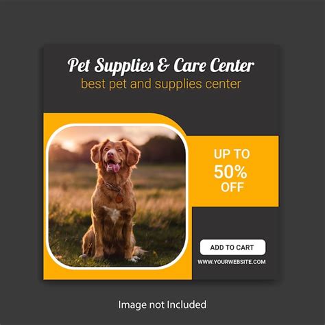 Premium Vector Pet Care Promotion Social Media Post Banner Template