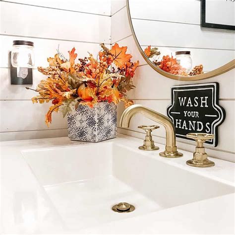 26 Fall Bathroom Decor Ideas To Usher In Cute Days