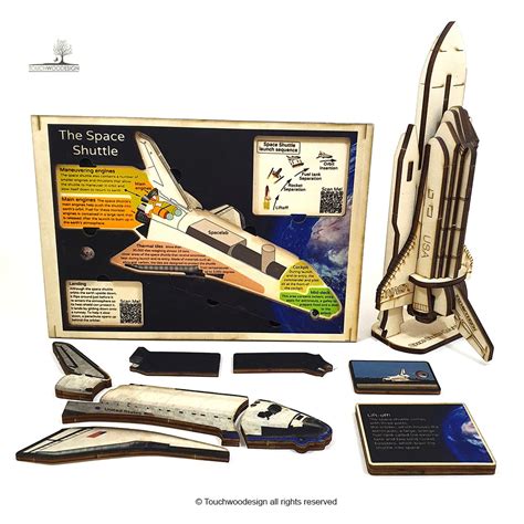 Space Shuttle Set of 2 puzzles 3D & Educational Wooden Puzzles ...