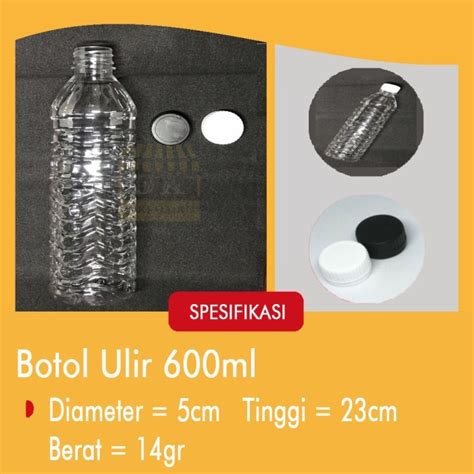 Jual Botol Plastik 600 Ml Botol Aqua Botol Ulir 600 Ml Botol