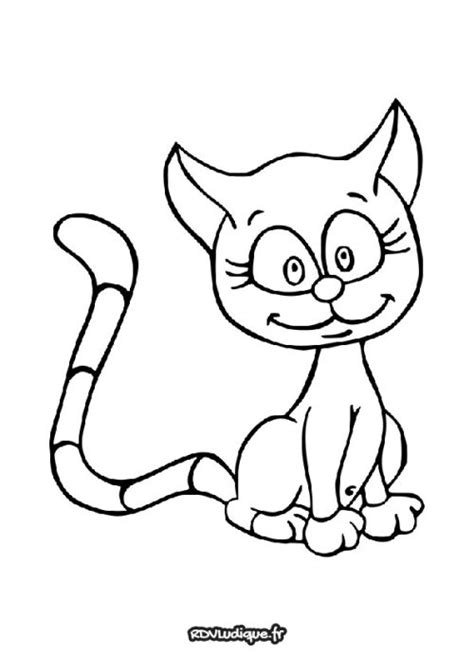 Coloriage Chat Dessin Chat A Imprimer 2 Rdvludique