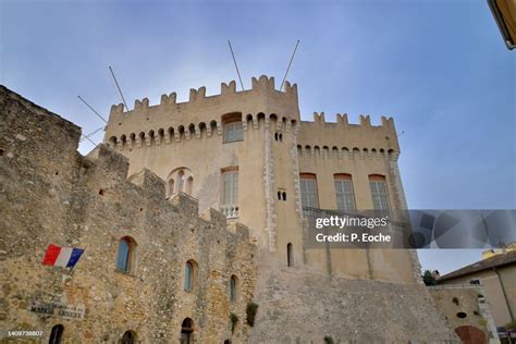 Cagnessurmer Grimaldi Castle Or Cagnes Castle High-Res Stock Photo ...