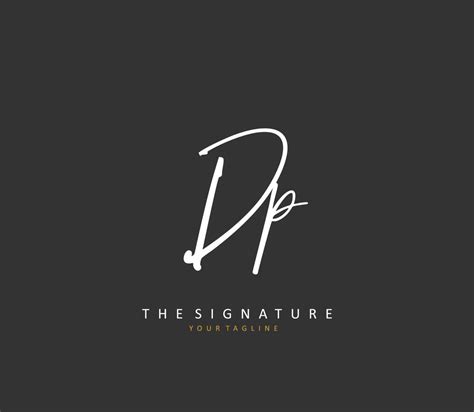 DP Initial Letter Handwriting And Signature Logo A Concept Handwriting