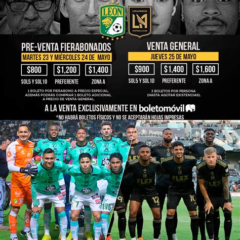 Fieramanía on Twitter Los boletos del Club León LAFC para la