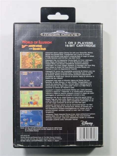 World Of Illusion Starring Mickey Mouse And Donald Duck Sega Megadrive