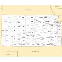 Large Native American Territories Map Of Kansas State 1866 1867