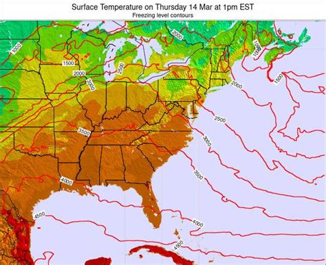 West Virginia Surface Temperature On Saturday 03 Apr At 8am EDT