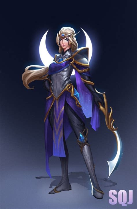 Artstation Diana——league Of Legend Fan Art Steve Zheng League Of