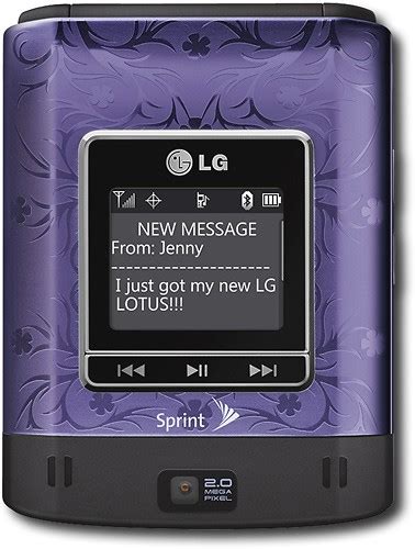 Best Buy Sprint Lg Lotus Lx600 Mobile Phone Purple Lg600ppkit