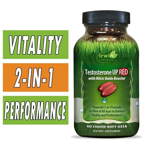 Testosterone Up Red Irwin Naturals Male Vitality And Testosterone Boost