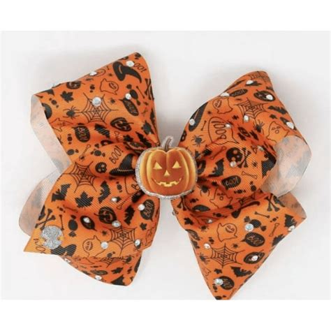 Jojo Siwa Halloween Bow Dark Orange