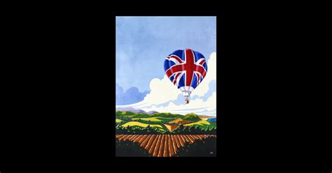 Hot Air Balloon Union Jack Hot Air Balloon Sticker Teepublic