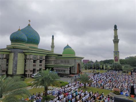 Proyek Pembangunan 6 Payung Raksasa Masjid Raya Annur Riau Dimulai