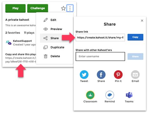 How To Share A Kahoot Help And Support Center