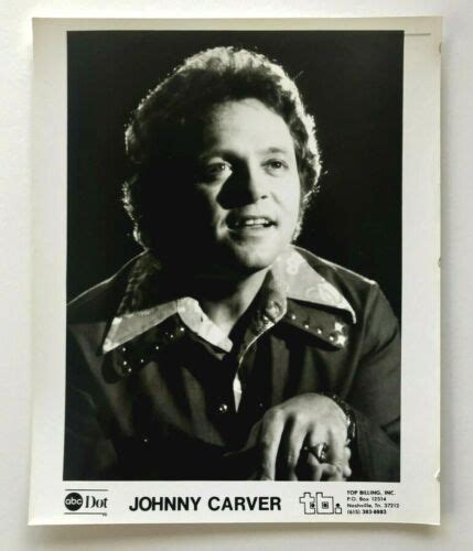 1970s Johnny Carver Press Promo Photo American Country Singer Tie