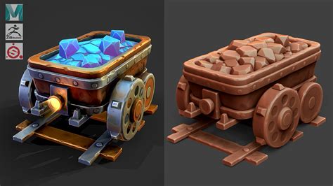 3dextrude Tutorials Stylized Mine Cart