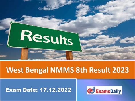 West Bengal Nmms 8th Result 2023 Out Download Wb Nmmse 2022 District