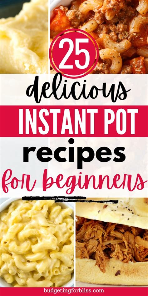 25 Easy Instant Pot Recipes For The Beginner Artofit