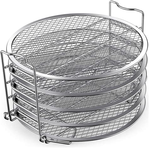 Air Fryer Racks For Ninja Three Layer Stackable Dehydrator Rack